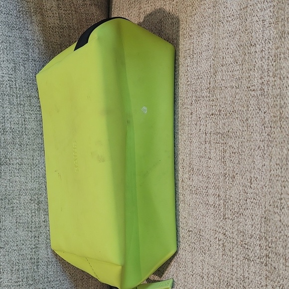 RAINS Lime Green Small Wash Bag Toiletry Bag Used *MARKS - Picture 5 of 8